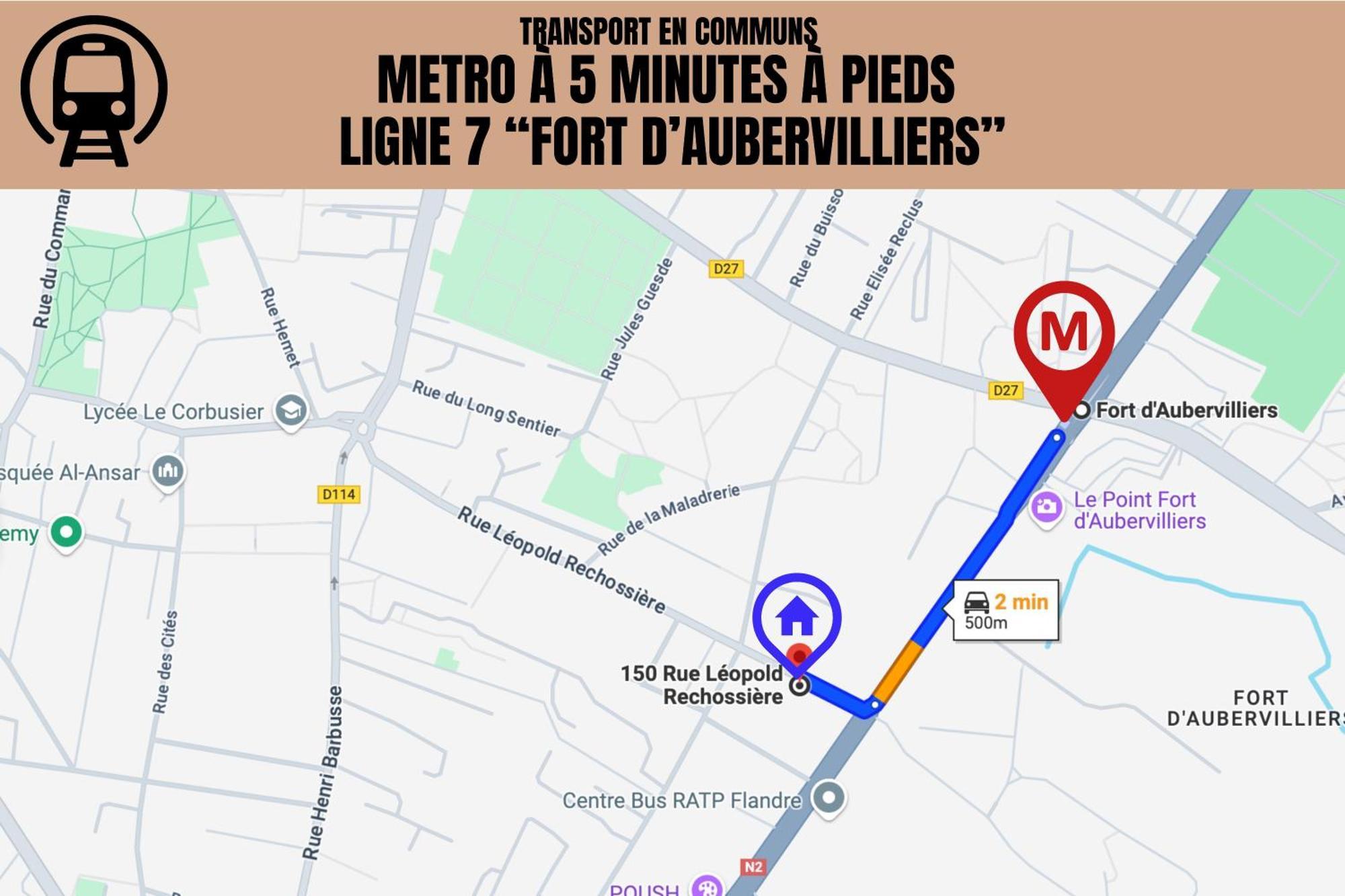 Apartamento Le Michigan - 10Mn From Paris - Metro Ligne 7 Aubervilliers Exterior foto